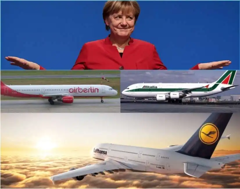 lusftansa alitalia merkel