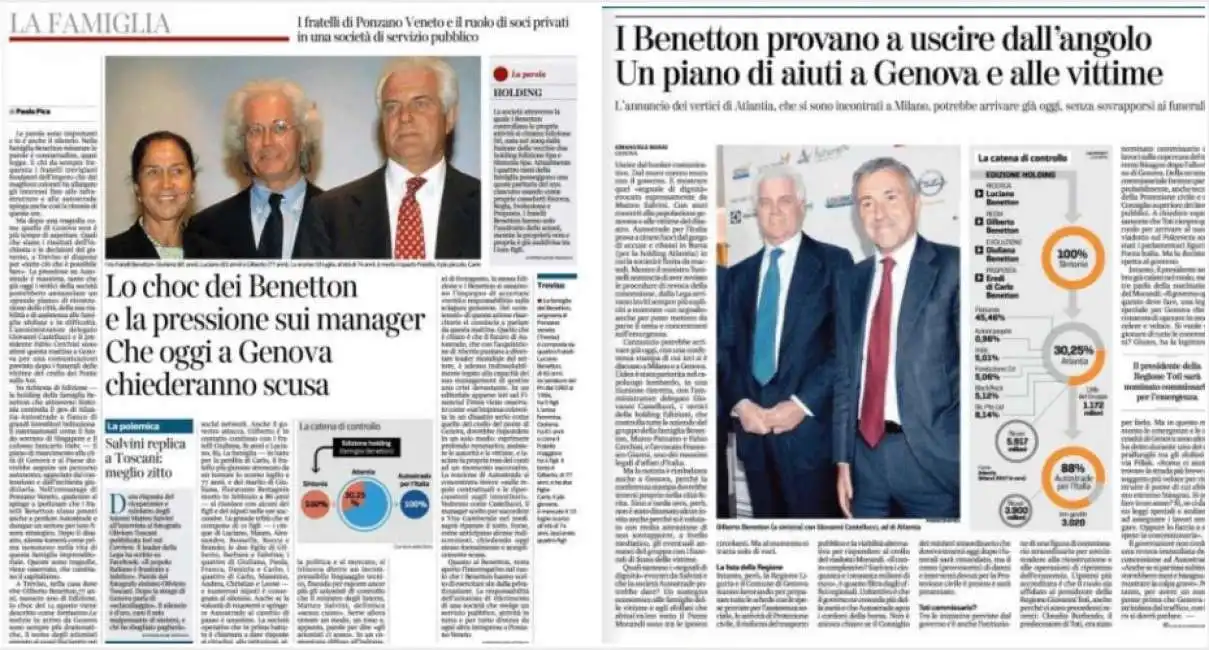 benetton corriere stampa