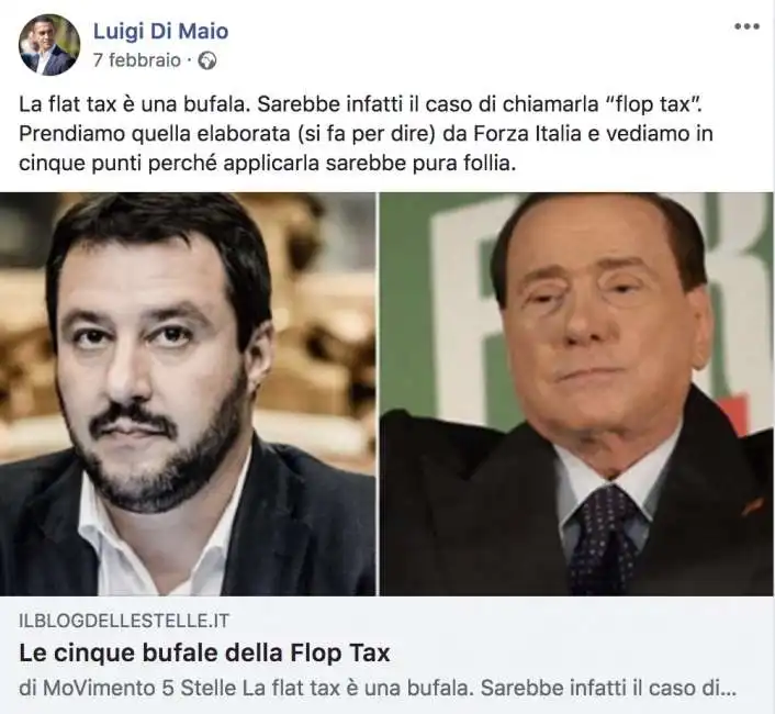 di maio flat tax