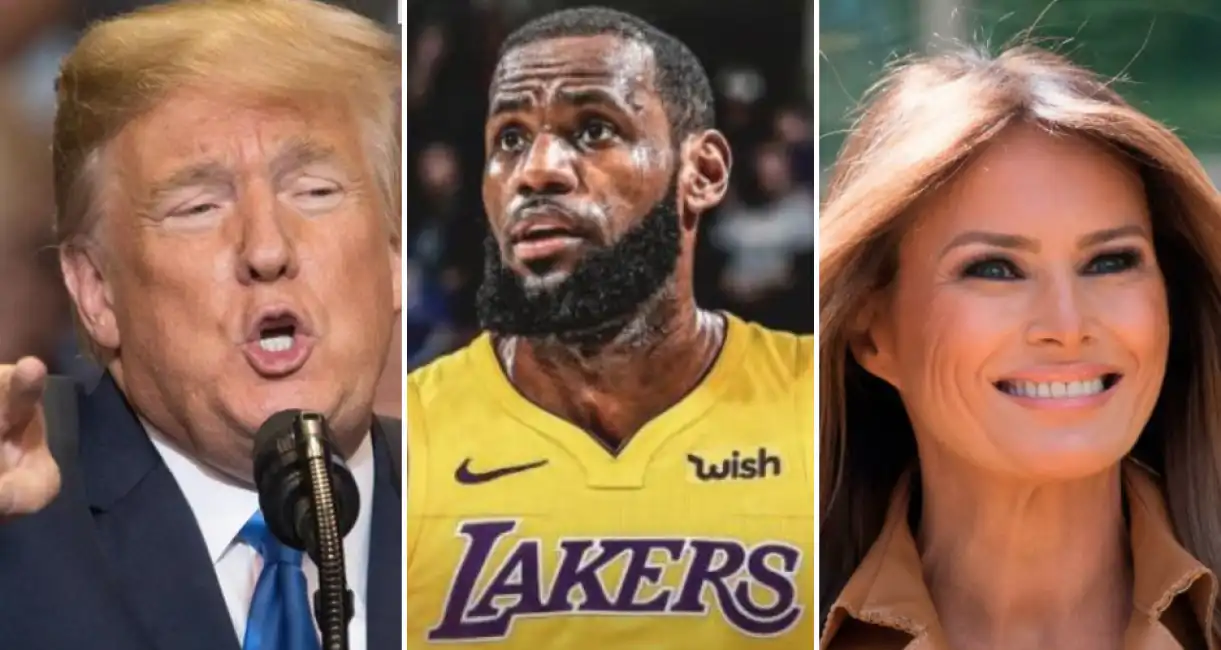 lebron james trump melania