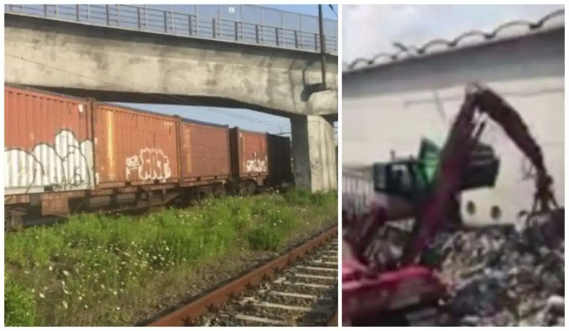 salario rifiuti roma ama monnezza spazzatura treno