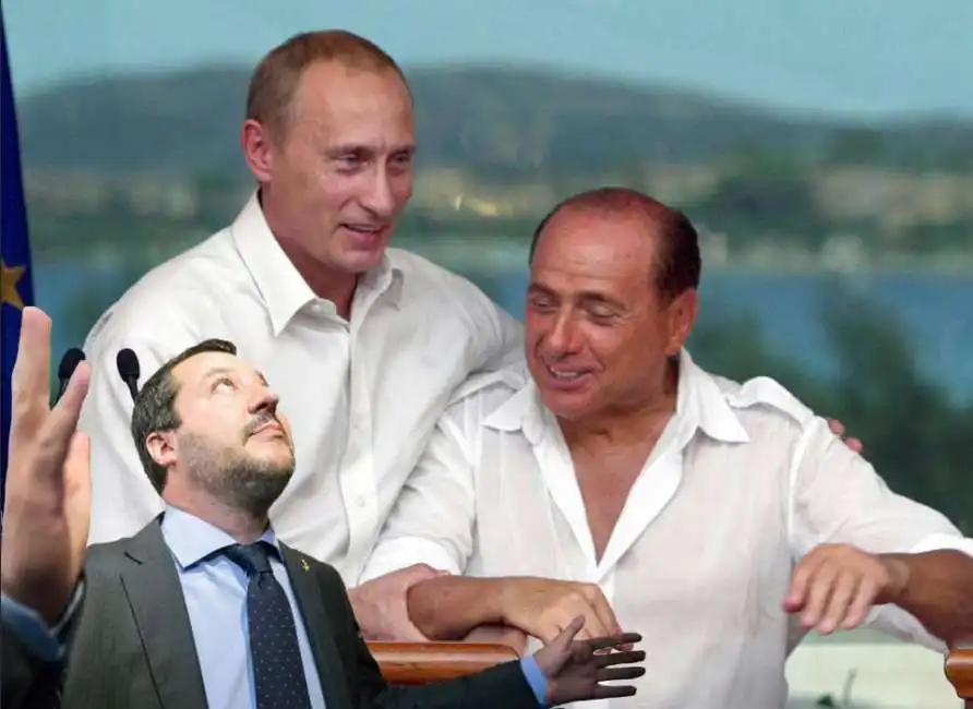 salvini putin berlusconi