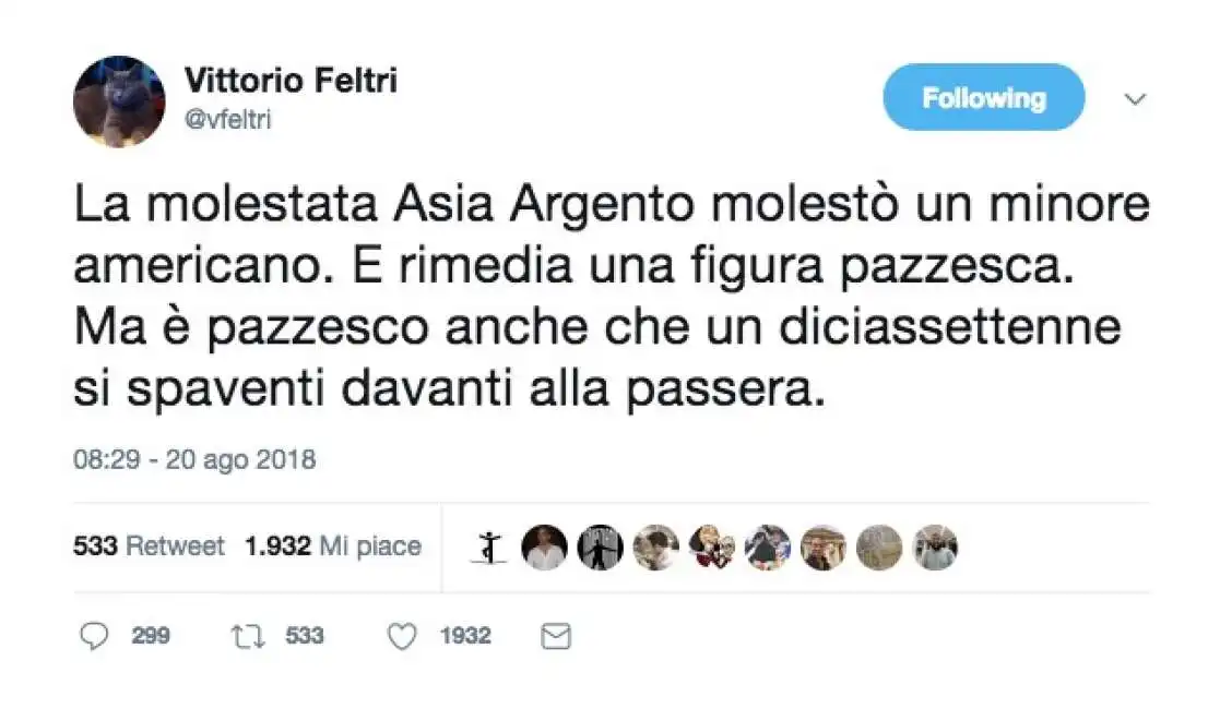 vittorio feltri asia argento