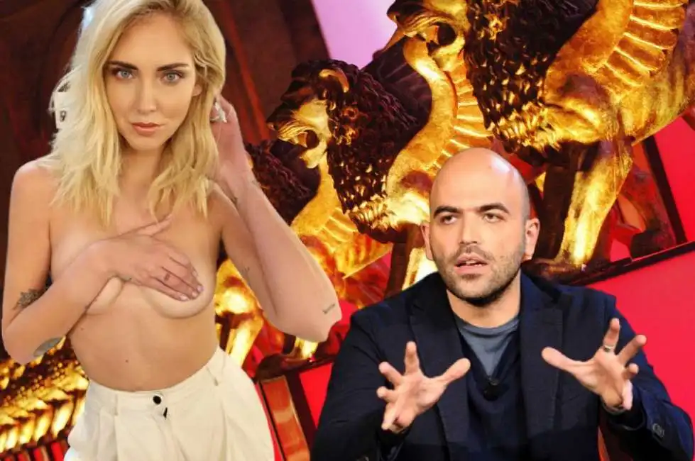 chiara ferragni roberto saviano venezia