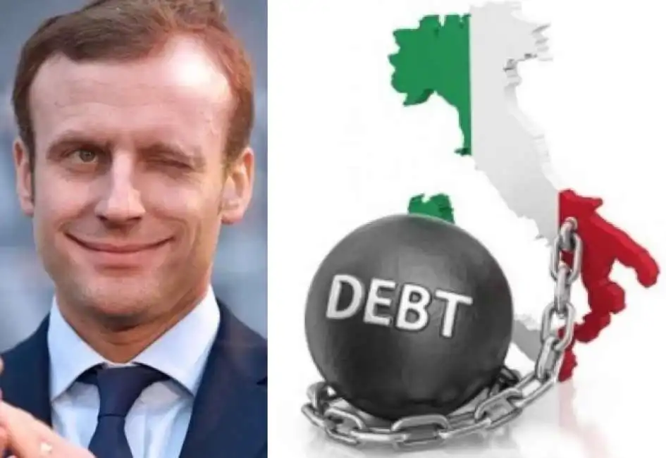 emmanuel macron debito pubblico italiano