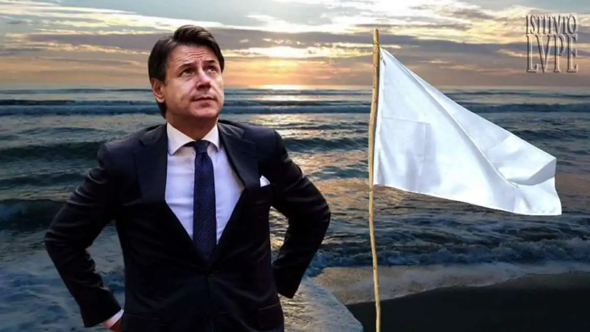 giuseppe conte bandiera bianca