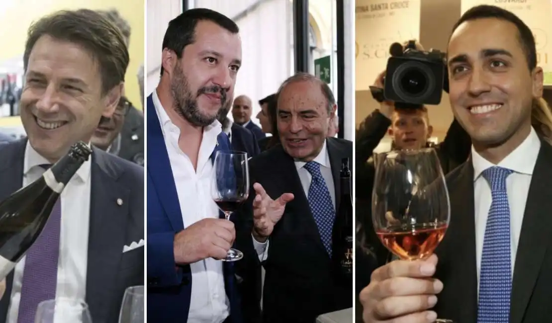 giuseppe conte bruno vespa matteo salvini luigi di maio