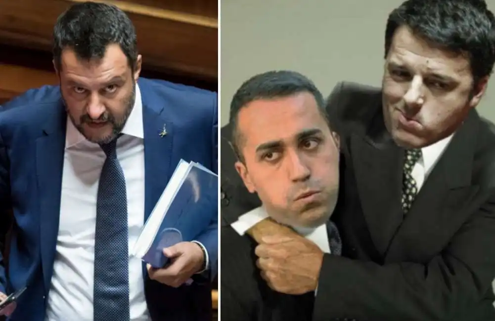 matteo salvini matteo renzi luigi di maio