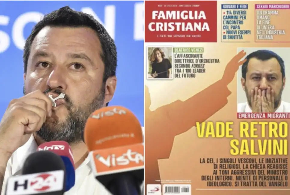 matteo salvini rosario famiglia cristiana madonna