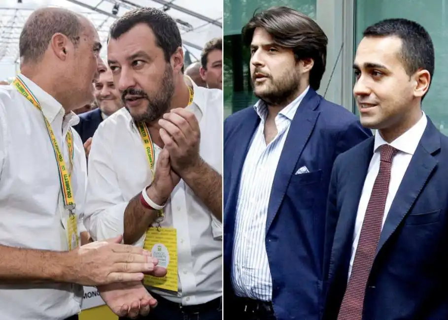 nicola zingaretti matteo salvini stefano buffagni luigi di maio