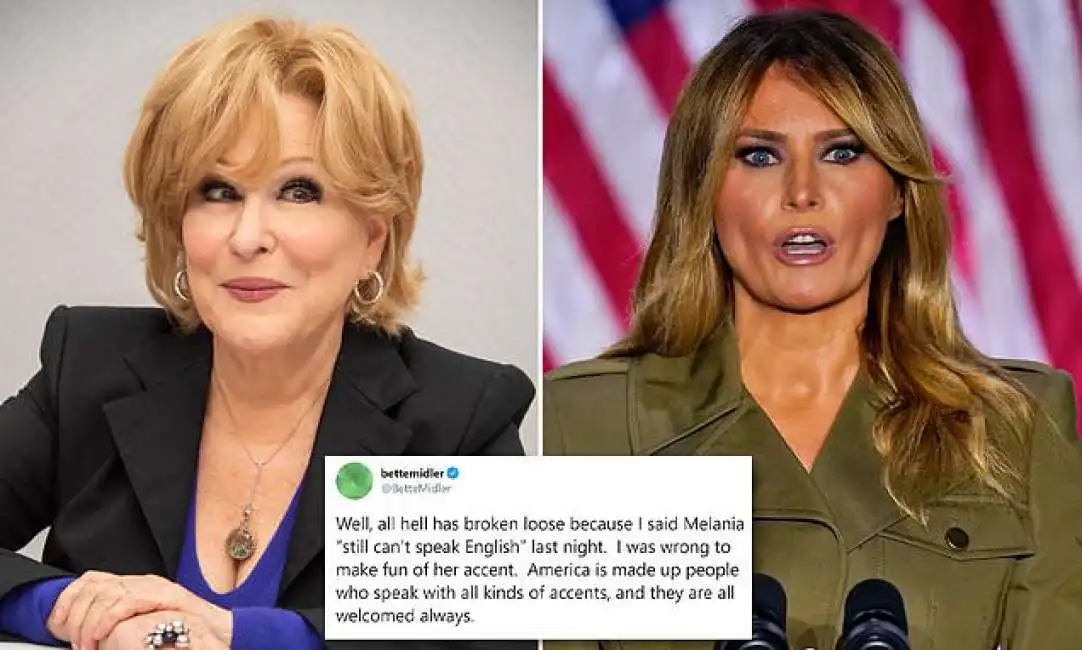 bette midler e melania trump