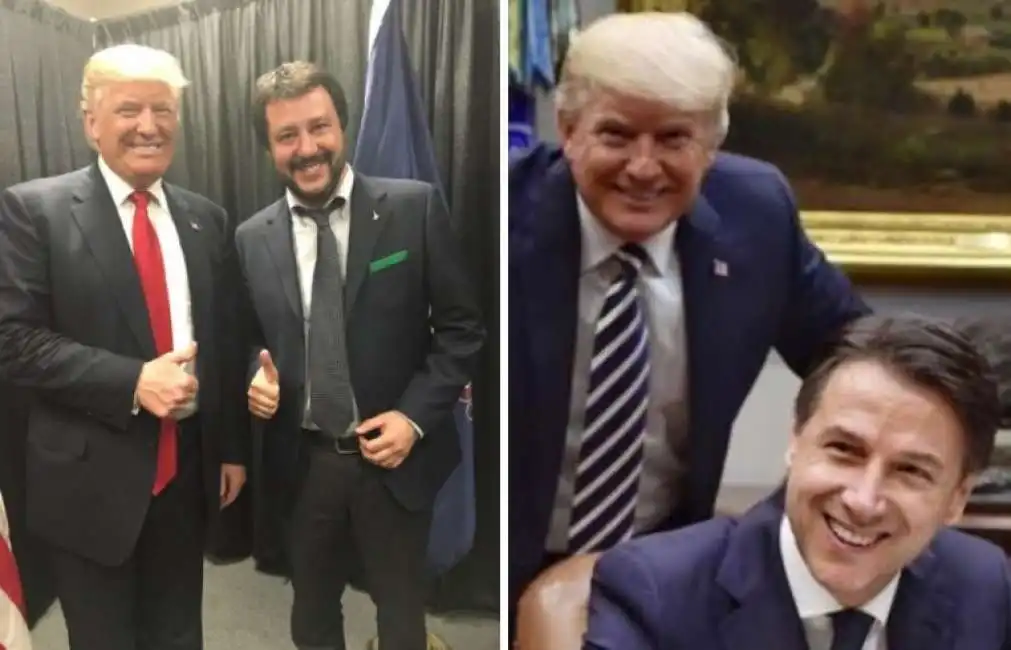 donald trump matteo salvini giuseppe conte