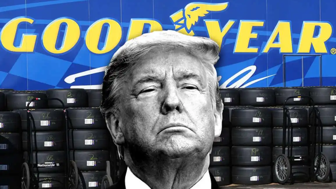 donald trump pneumatici goodyear