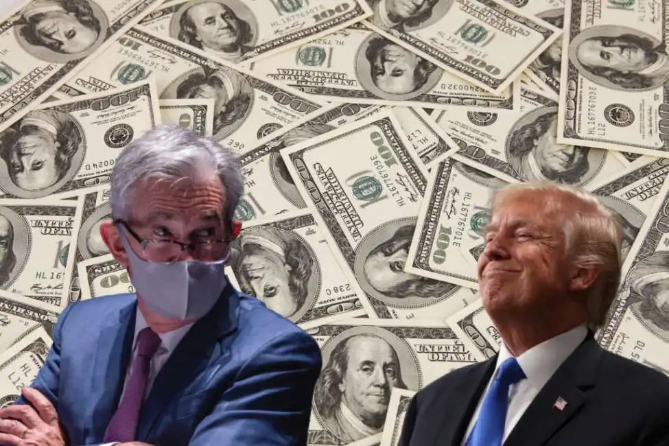 jerome powell donald trump dollari 