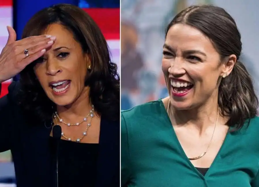 kamala harrsi alexandria ocasio cortez