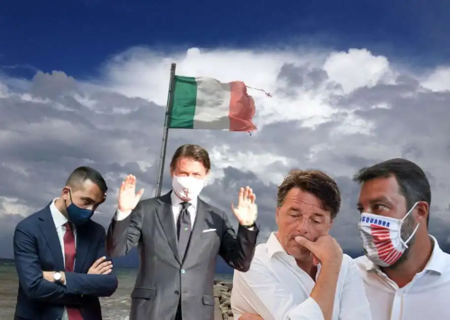 luigi di maio matteo renzi salvini giuseppe conte