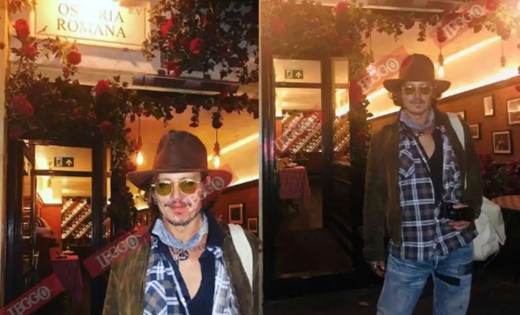 johnny depp osteria romana londra