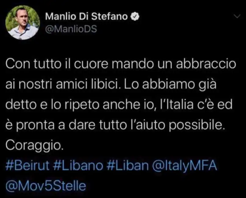 per manlio di stefano beirut e' in libia libici