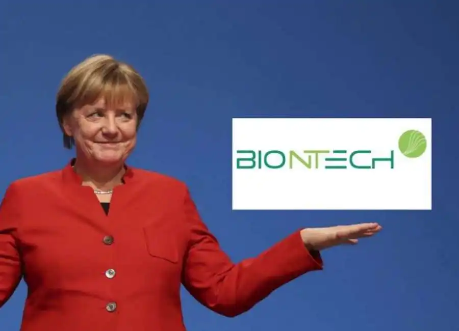 angela merkel biontech