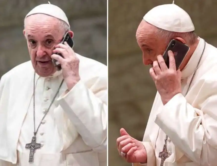 bergoglio papa francesco telefono cellulare udienza generale