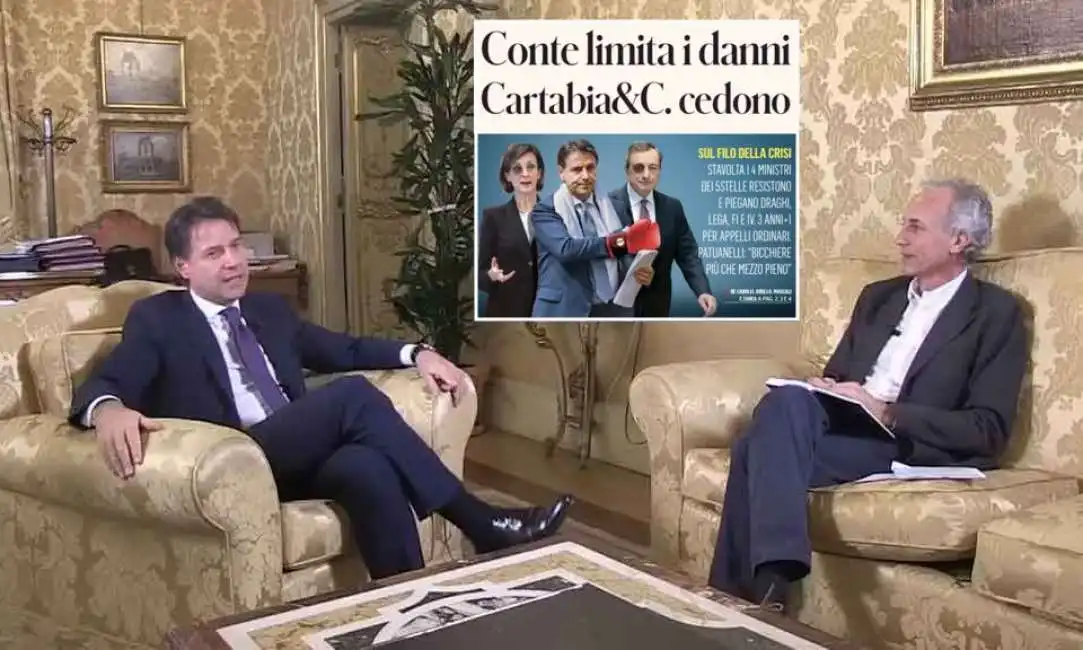 giuseppe conte marco travaglio marta cartabia