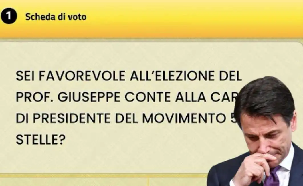 giuseppe conte voto skyvote cinque stelle movimento 5 stelle