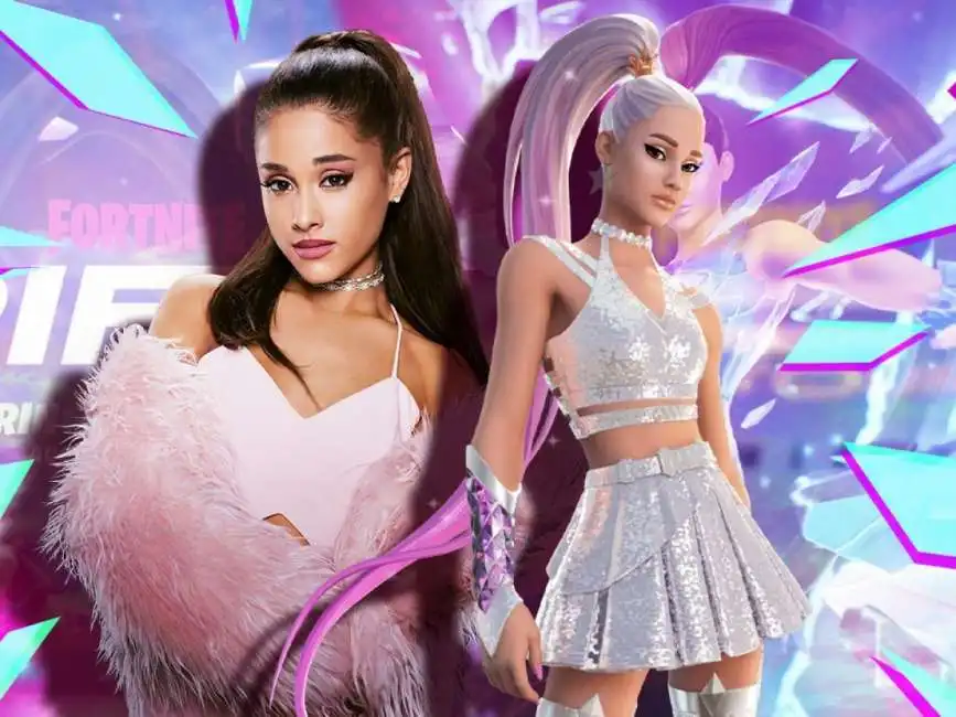 il concerto di ariana grande su fortnite