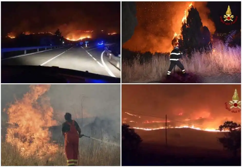 incendi calabria sicilia