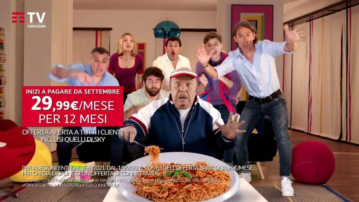 lino banfi nello spot della tim