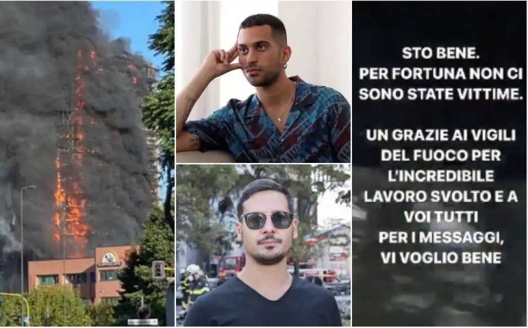 mahmood incendio grattacielo milano