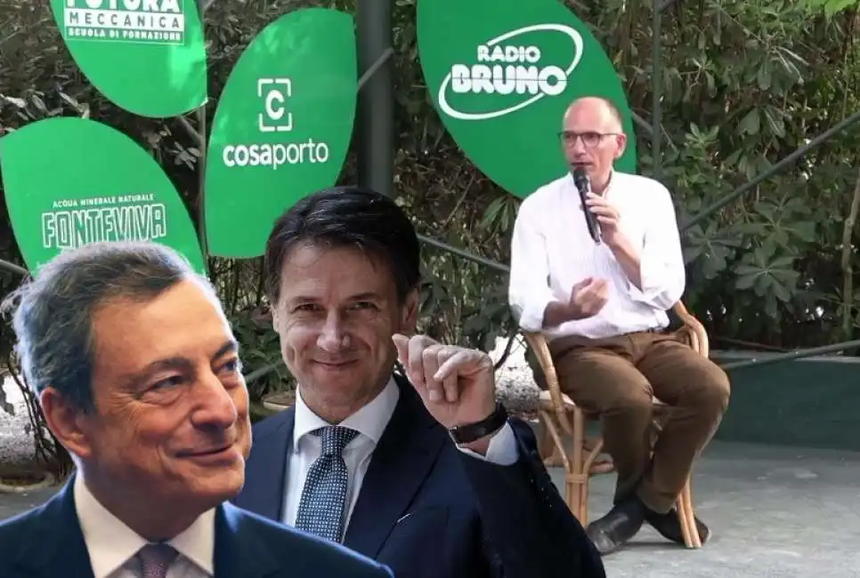 mario draghi giuseppe conte enrico letta