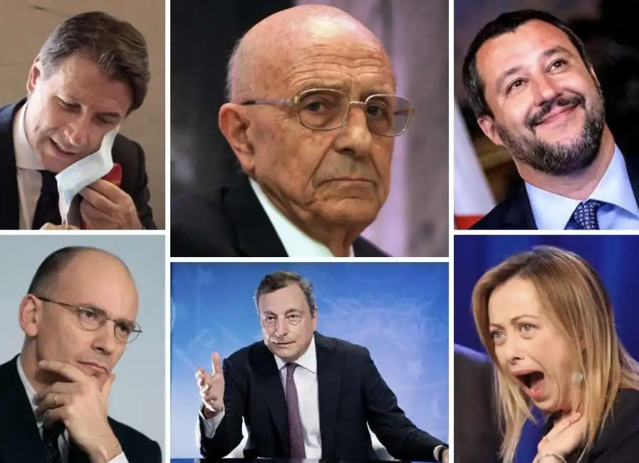 matteo salvini giorgia meloni sabino cassese mario draghi 