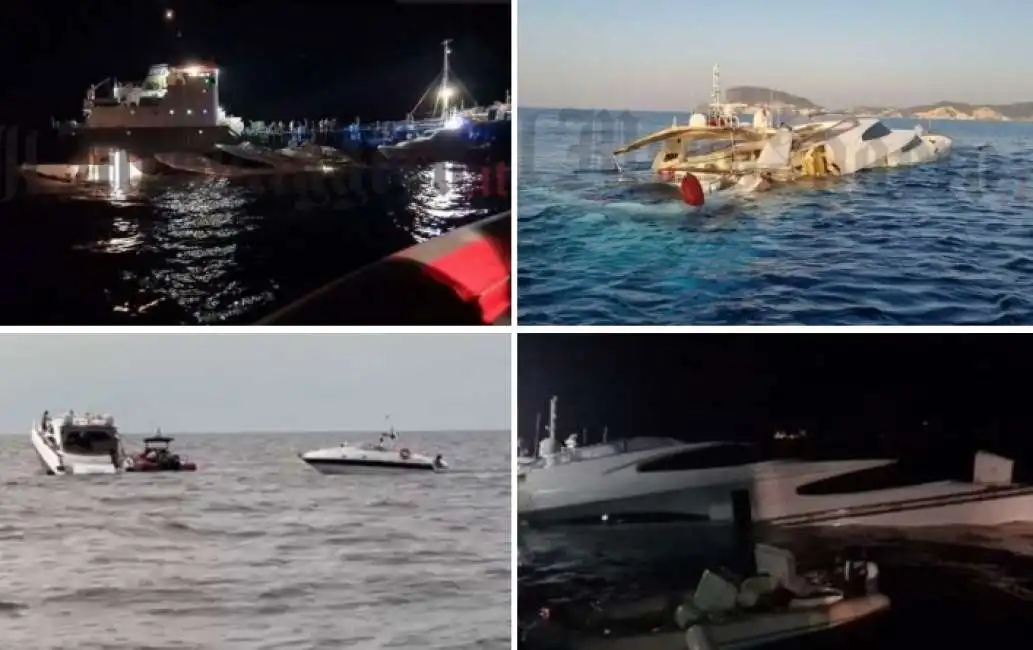 ponza - yacht affonda dopo scontro con motocisterna