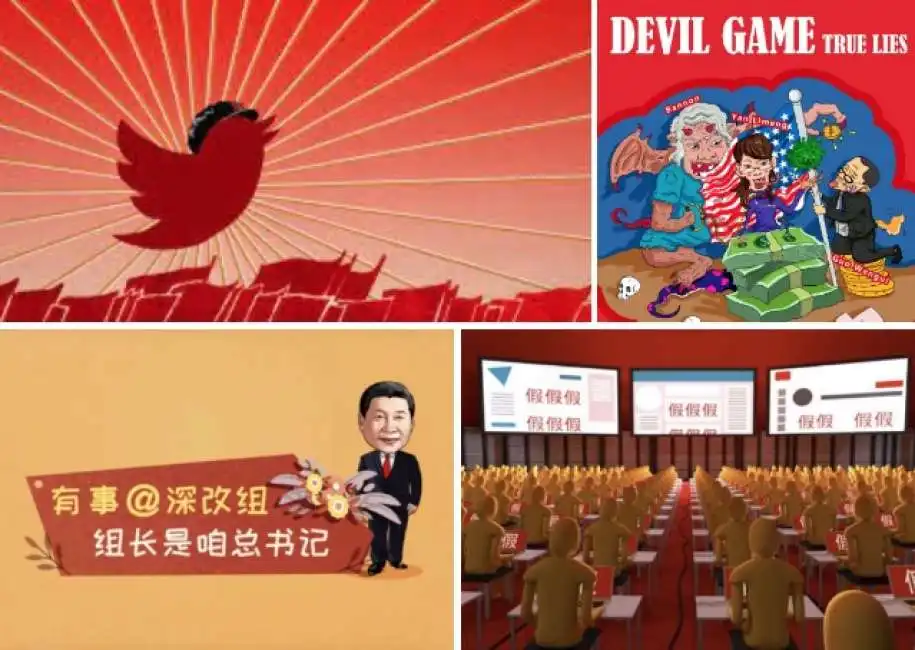 propaganda cinese social twitter cina xi jinping