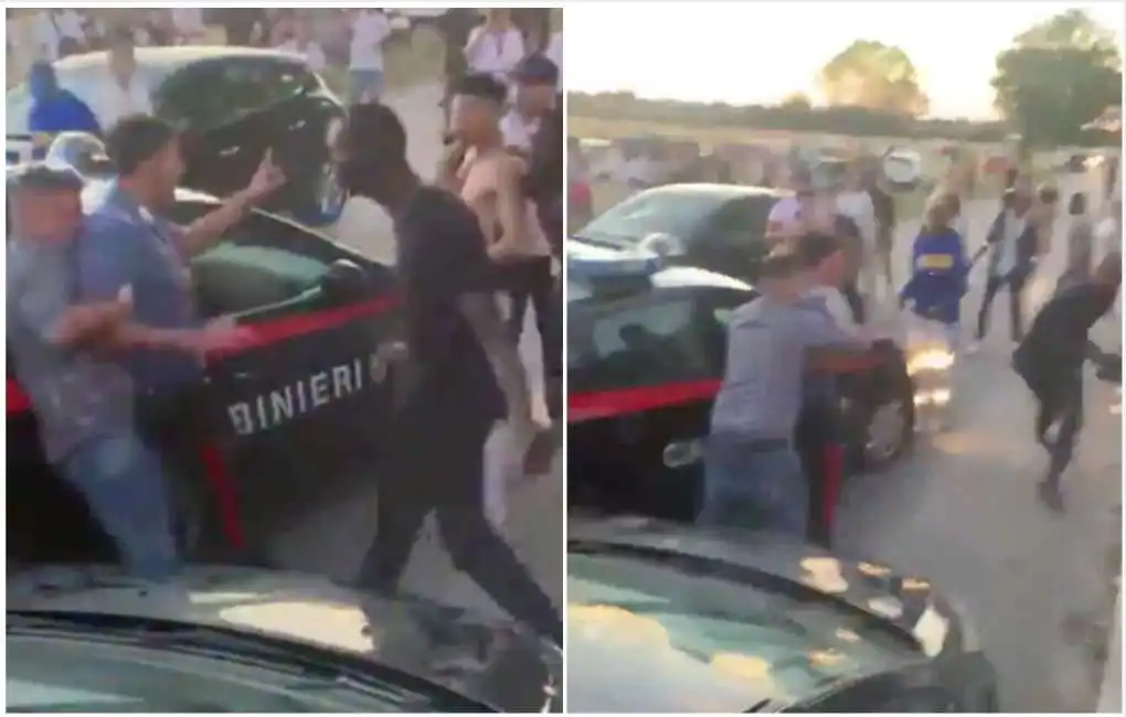 rissa marotta carabiniere aggredito