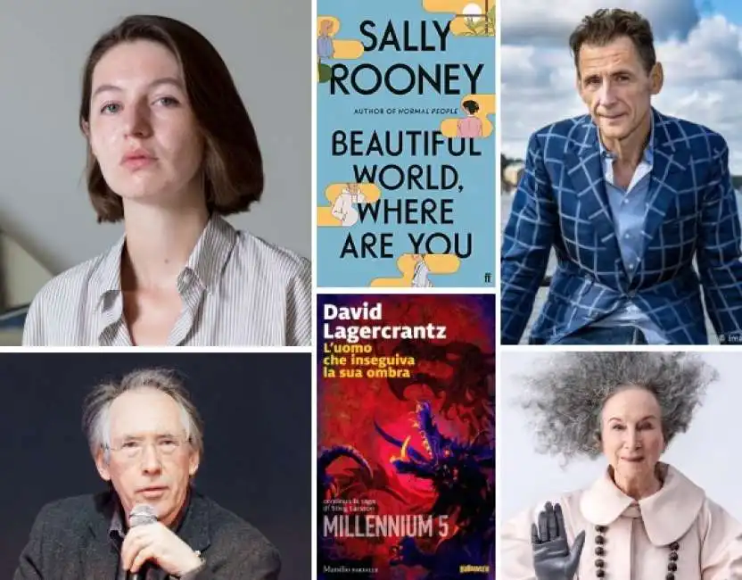 sally rooney david lagercrantz margaret atwood 