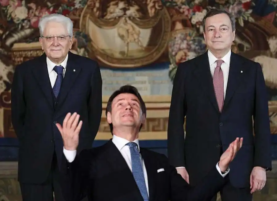 sergio mattarella giuseppe conte mario draghi