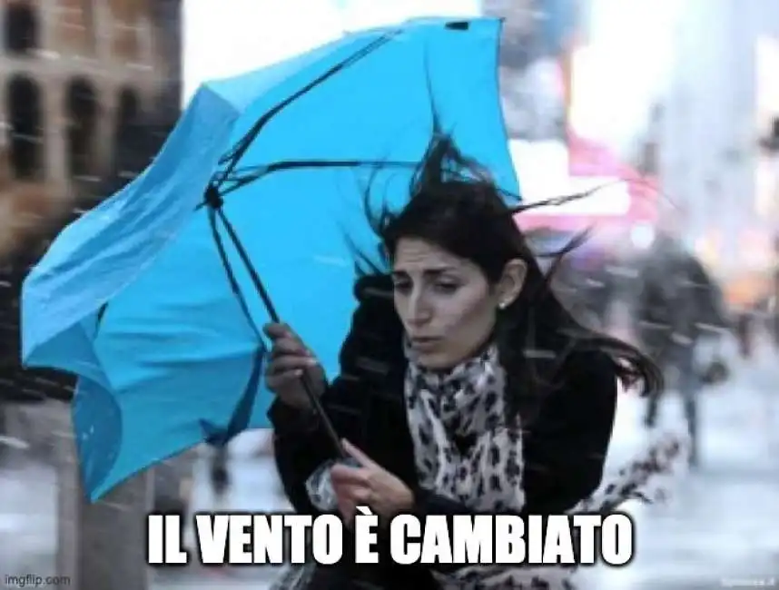 virginia raggi il vento sta cambiando e e' cambiato