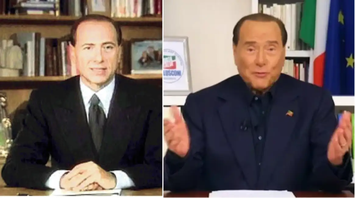 berlusconi messaggio 1994 e 2022