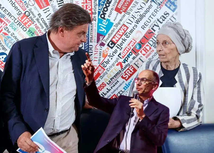 enrico letta carlo calenda emma bonino 