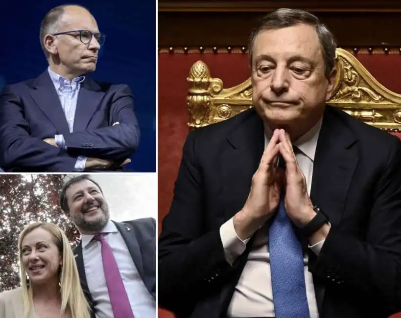 enrico letta giorgia meloni mario draghi 