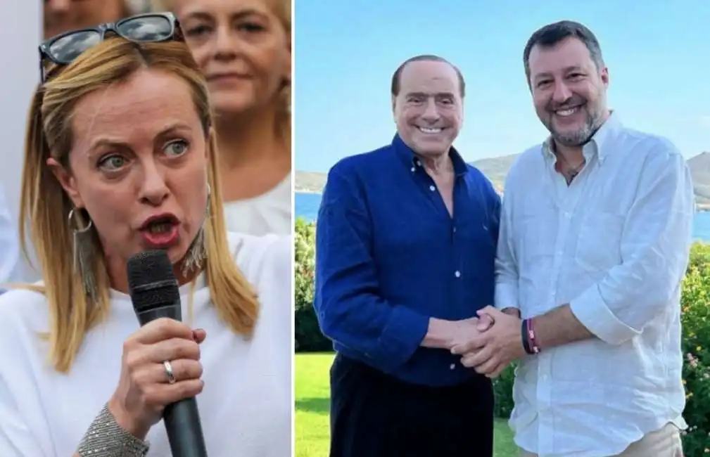 giorgia meloni matteo salvini silvio berlusconi 