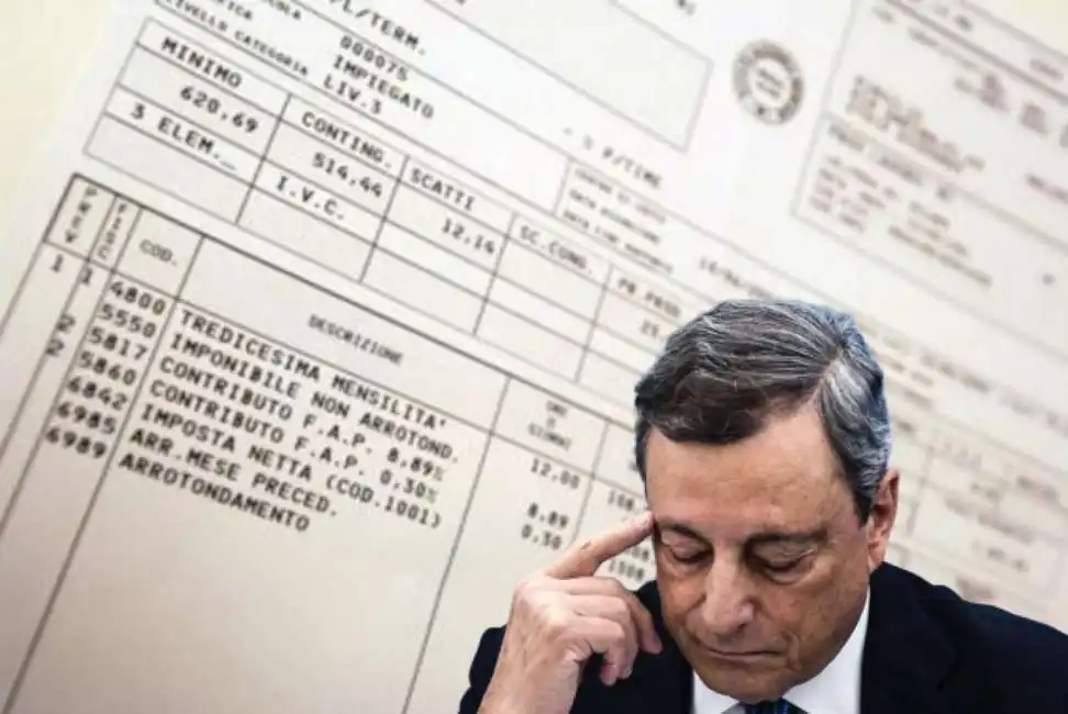 mario draghi busta paga 