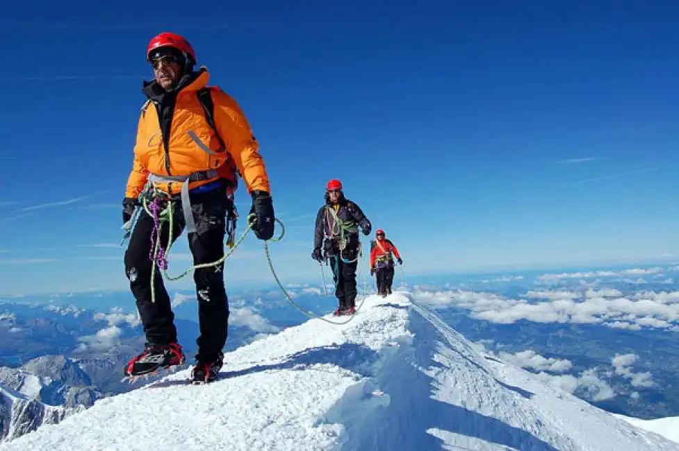 monte bianco alpinisti