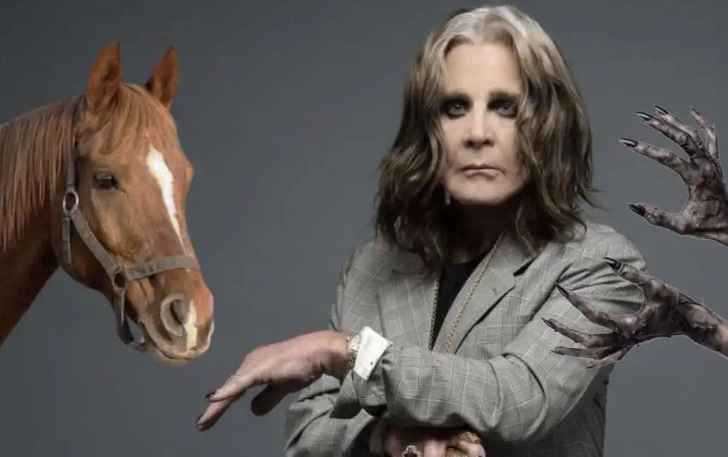 ozzy osbourne cavallo e mani zombie