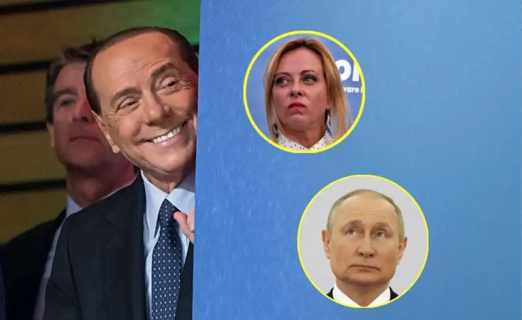 silvio berlusconi giorgia meloni vladimir putin