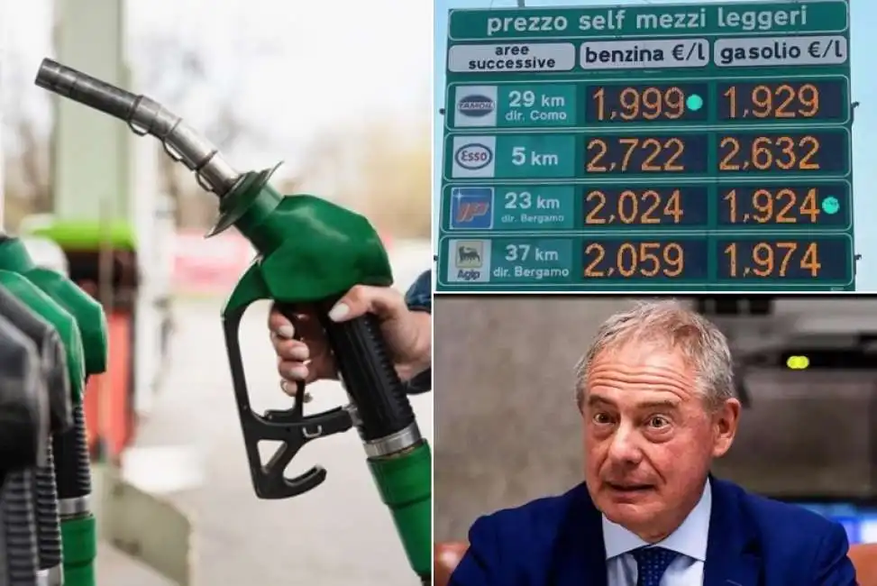 benzina carburanti adolfo urso cartelloni prezzi medi