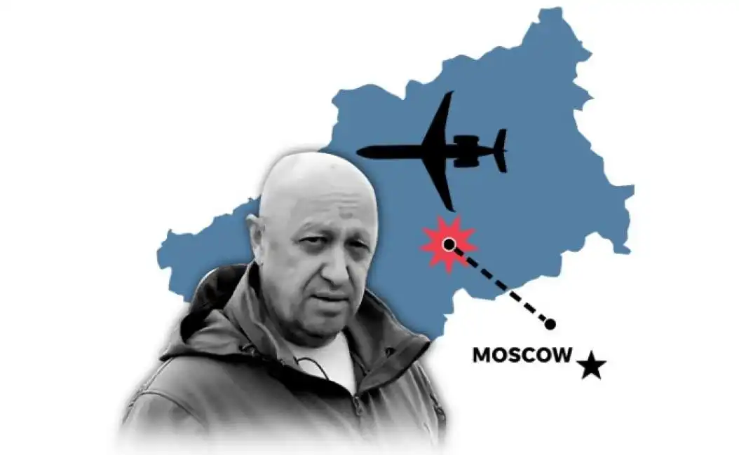 evgeny prigozhin incidente aereo