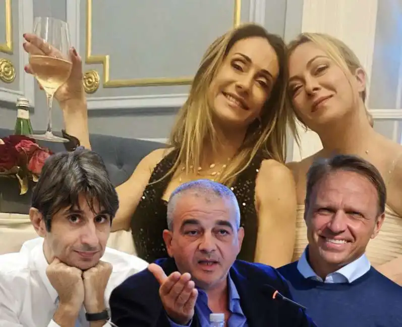 giorgia arianna meloni donzelli fazzolari lollobrigida 