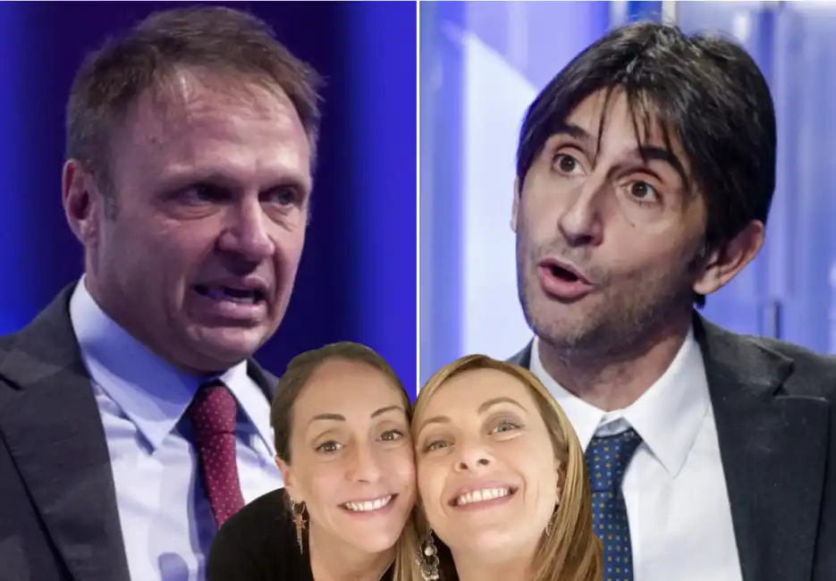 giorgia meloni arianna francesco lollobrigida donzelli fdi